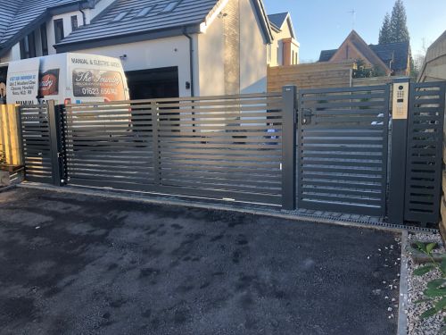 Click Here To Enlarge This Photo Of FD31 Track sliding gate with hidden motor