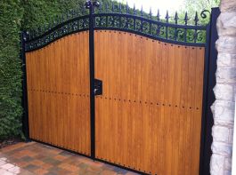 Double Gate- FDW4 UPVC Golden Oak